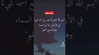 بسم الله الذي لا يضر مع اسمه شيء