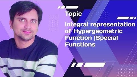 Integral representation of Hypergeometric Function and Gauss Theorem
