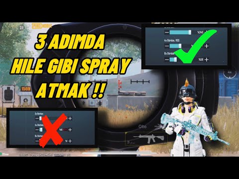 3 DAKİKADA HİLE GİBİ SPRAY ATIN !!PUBG Mobile