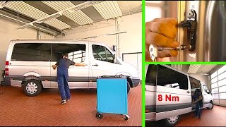 Mercedes benz sprinter | einstellen der schiebetür