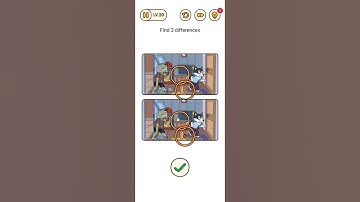 Brain find brain burning find differences level 20 solution walkthrough #youtube #shorts