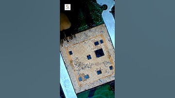 Black pasted cpu glue remove easy way#mobilerepair#short video#big cpu glue remove