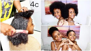 HAIR MASK : HOW TO SOFTEN NATURAL HAIR FOR KIDS OR ADULTS - TWINS NATURAL HAIR ROUTINE | OMABELLETV screenshot 4