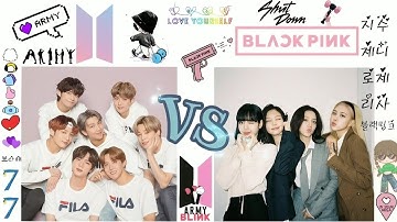 BTS💜️ VS BLACKPINK🖤💖||COMMENT ARE YOU ARMY OR BLINK😚💬 #bts#blackpink#armyblinkvideo#kpop#VS#btsarmy