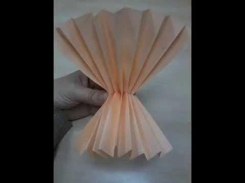 Envoltorio para ramos de flores de papel. Origami ambpaper 