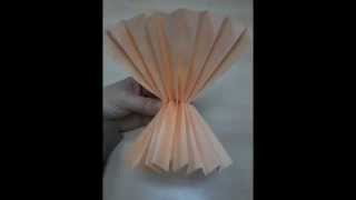 Envoltorio para ramos de flores de papel. Origami ambpaper 