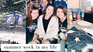 summer week in my life vlog: blues watch party, internship, and seeing college friends!
