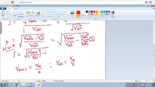 Half Wave Rectifier Part - 2 || Ripple Factor || Efficiency