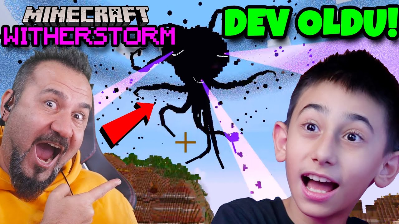 NOOB ve PRO! MINECRAFT DEV GİBİ WİTHER STORM! | EGEMEN KAAN İLE MINECRAFT
