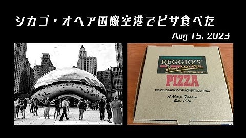 シカゴ・オヘア国際空港でピザ食べた - 2023/8/15