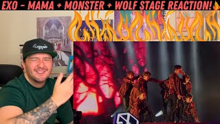 EXO  - MAMA + Monster + Wolf Stage Reaction!