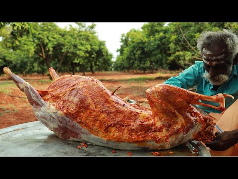 MUTTON inside KING FISH Recipe by Daddy Arumugam | Village food factory