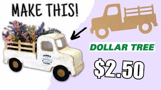 How to MAKE A farmhouse TRUCK for CHEAP | Dollar Tree Fall DIY | Farmhouse Truck DIY!