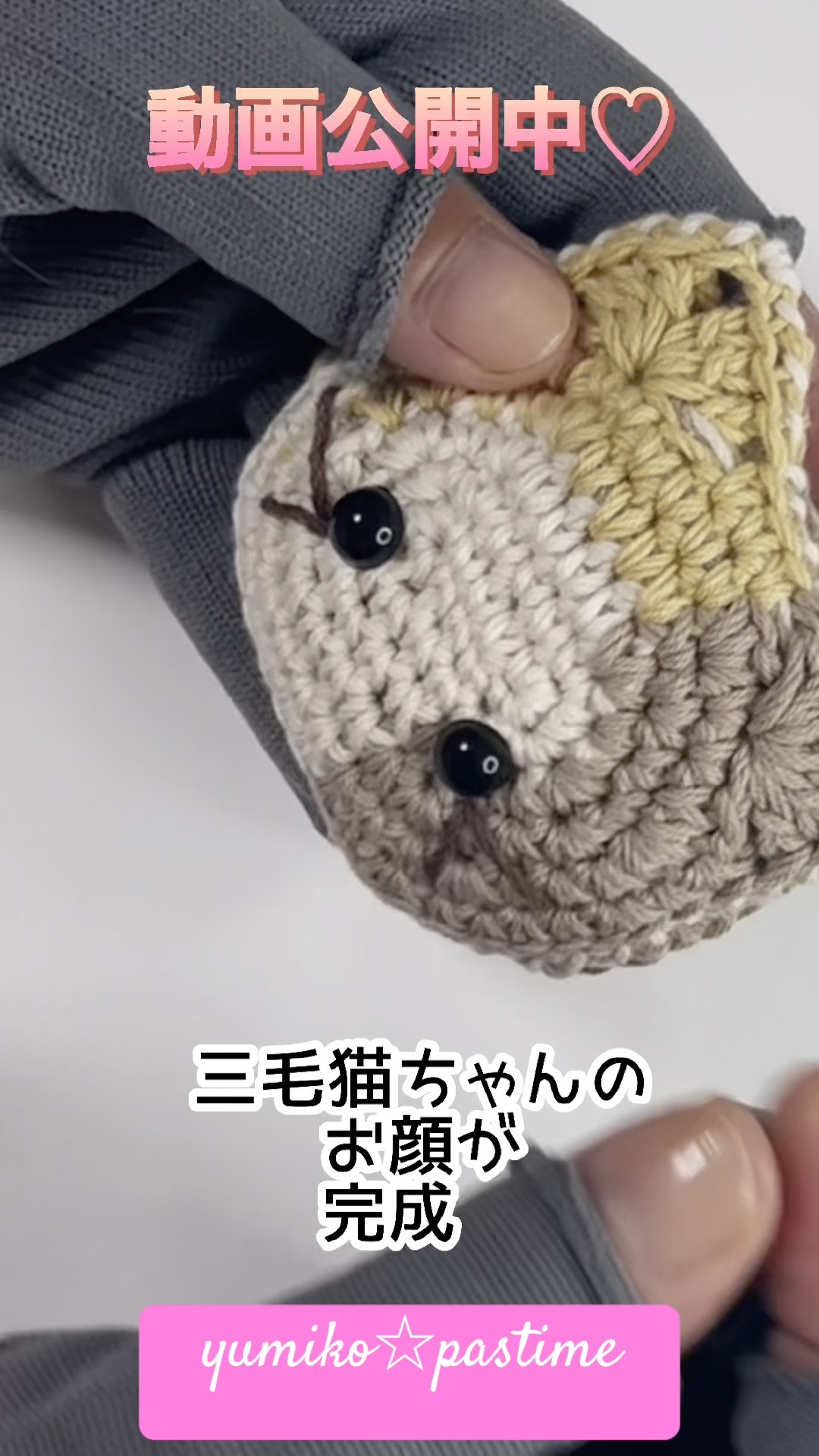 かぎ針ケース　猫ちゃん柄オーダー YouTube
