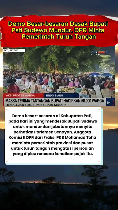 DPR diminta turun tangan. turunkan Sadewo #pati #dprri #foryou #masukberanda #shortsyoutube #shorts