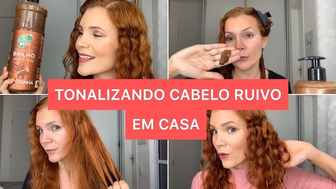 Retoque de raiz com IGORA 8.77 + tonalizante Flamingo e Raposinha da  Kamaleão / cabelo ruivo em casa 