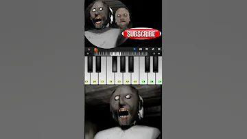 Granny Horror Theme Easy Piano Tutorial Shorts 