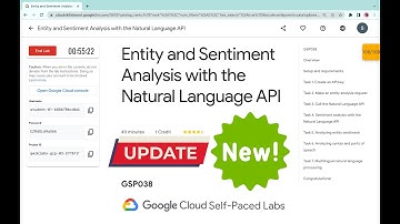 [NEW2023] Entity and Sentiment Analysis with the Natural Language API #qwiklabs #GSP038  @quick_lab