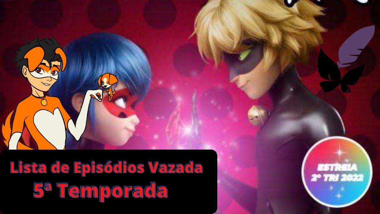 VAZOU TODOS OS TÍTULOS DA 5ª TEMPORADA DE MIRACULOUS! 🤯🦋 