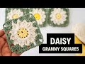 DAISY Granny Squares häkeln - Schritt für Schritt Anleitung