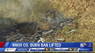 Knox Co. Burn Ban Lifted