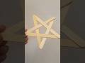 how to make Star with ice cream Sticks #shorts