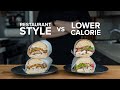 Chicken Bacon Ranch Hoagie | Lower Cal vs Restaurant Style