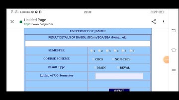 How to download the Marksheet of BA/Bsc Sem 1st CBCS PRIVATE jammu University