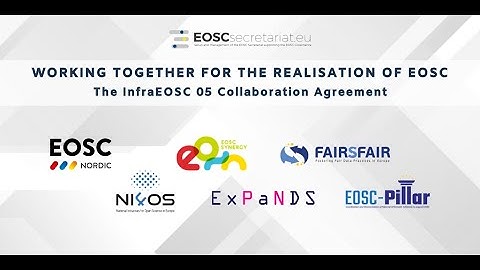Working together for the realisation of EOSC