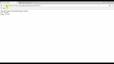 W11 -  Google Map API with the ISS