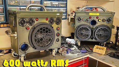 DEMO! The most powerful DIY-made Bluetooth ammo can speaker - how to get MAX bass from a can!