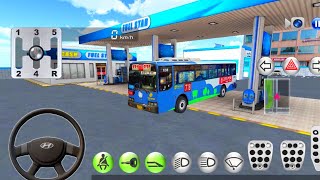 3D Driving Class - Passenger Bus In Gas Station Refuel Gas - Android Gameplay screenshot 2
