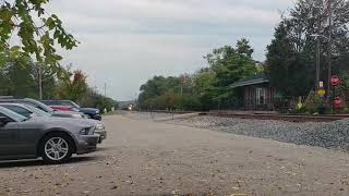 Northbound CSX unit train of empty ethanol tankers