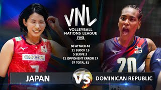 Japan vs Dominican Republic | Women's VNL 2023