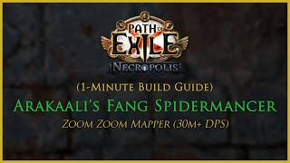 [PoE 3.24] 1-Minute Build Guide - Arakaali's Fang Spidermancer