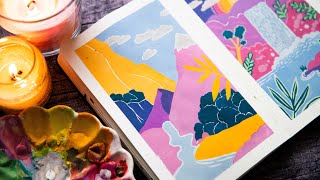 20 gouache painting ideas to spark your creativity - Gathered