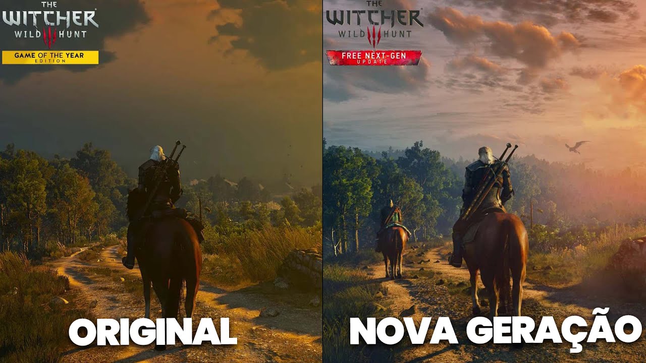 A atualização de última geração de The Witcher 3: Wild Hunt chega