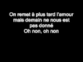 m.pokora - juste un instant Parole