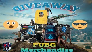 PUBG Merchandise Giveaway announcement. Giveaway every week