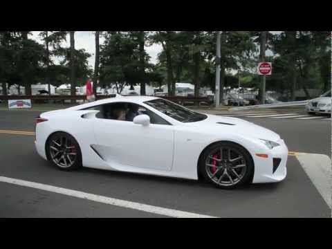 LOUD Lexus LF-A ACCELERATION + Rev and Overpass Sound