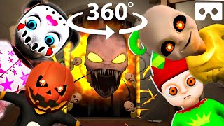 360°👶Baby In Yellow - All Endings! Will You Survive? Feat. Black Cat