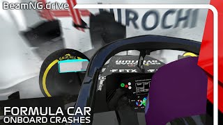 Formula Car Onboard Crashes #13 | With MOTION BLUR | BeamNG.drive | F1 2017-2018-2021 MOD | 60FPS