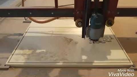 Cnc timelapse V Carve Calligraphy