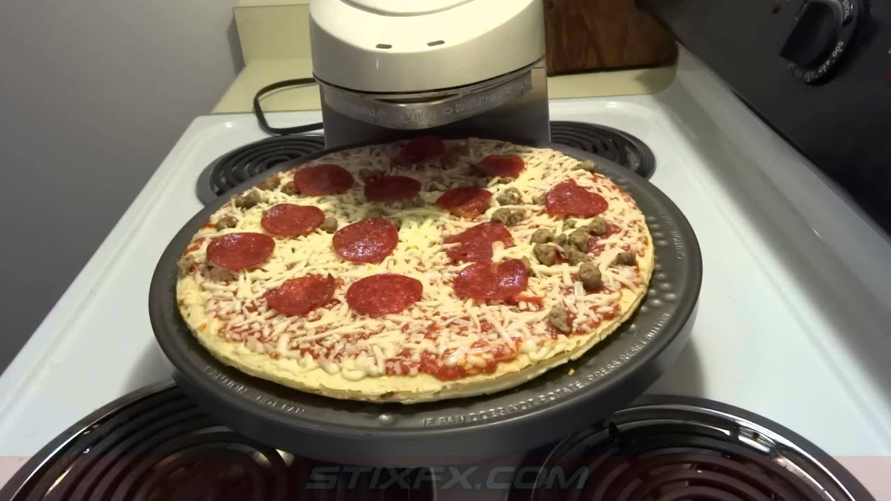 Cooking a Tombstone Pizza on a Pizzazz Pizza Oven Under One Minute