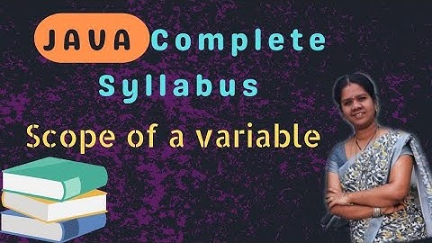 Scope of a variable || 14 || JAVA COURSE in telugu