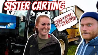 SISTER CARTING SILAGE!!? DISASTER?