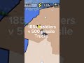 185k soldiers v 500 missile trucks who will win 🏆 #roblox #robloxshutdown #robloxdown
