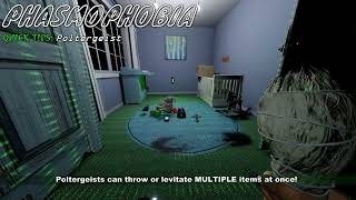 Phasmophobia - POLTERGEIST -  Quick Tips Ghost Guide