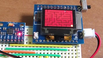 Maze game sample by ULTIMA and I2C acceleration sensor