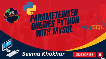 parameterised queries in python with SQL#parameterised query